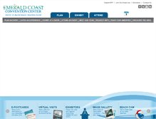 Tablet Screenshot of emeraldcoastconventioncenter.com